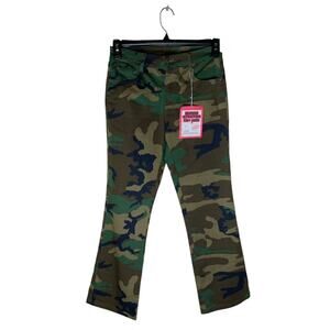 Rothco Womens Camouflage Stretch Flare Y2K Military Comfort Fit Pants Sz 7/8 NEW